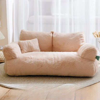 SoftRest Large Plush Pet Sofa for Dogs and Cats