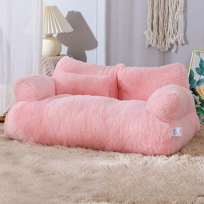 SoftRest Large Plush Pet Sofa for Dogs and Cats