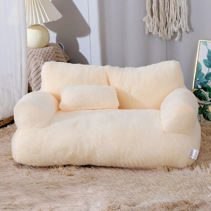 SoftRest Large Plush Pet Sofa for Dogs and Cats