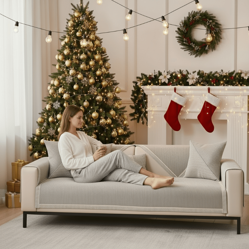 Antislip Sofa Beschermhoes – Ademend Stofmengsel & Duurzame Afwerking