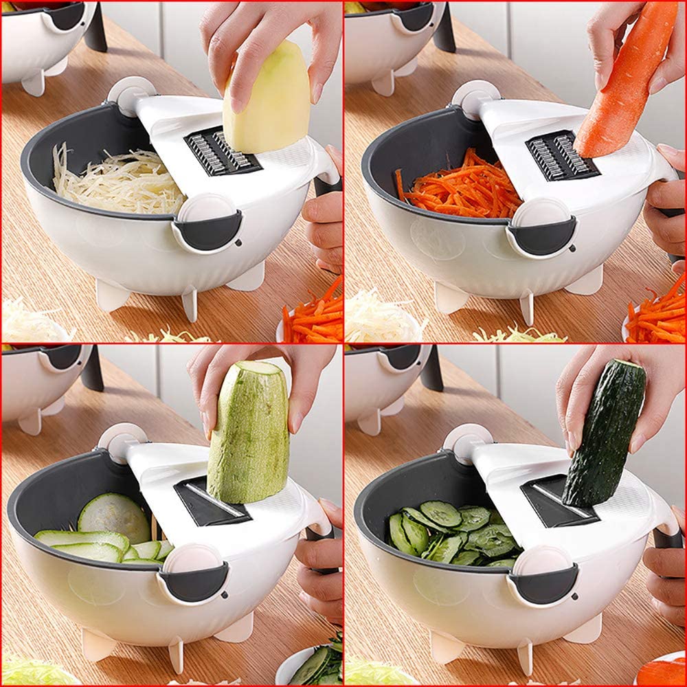 SlicePro Multifunctionele Groentesnijder met Verwisselbare Messen