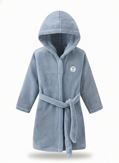 WarmNest Kinderbadjas met Capuchon en Zachte Fleece