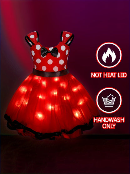 MagicMouse Halloween Jurk voor Meisjes – Lichtgevende Muis Verkleedoutfit
