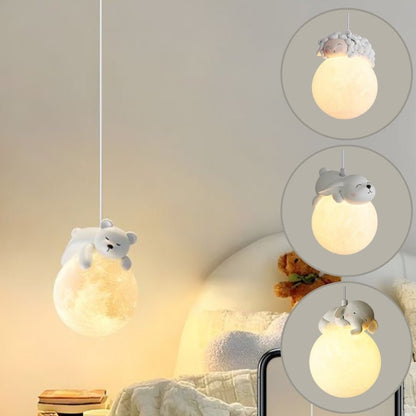 GlowCritter - Hanglamp in maanstijl