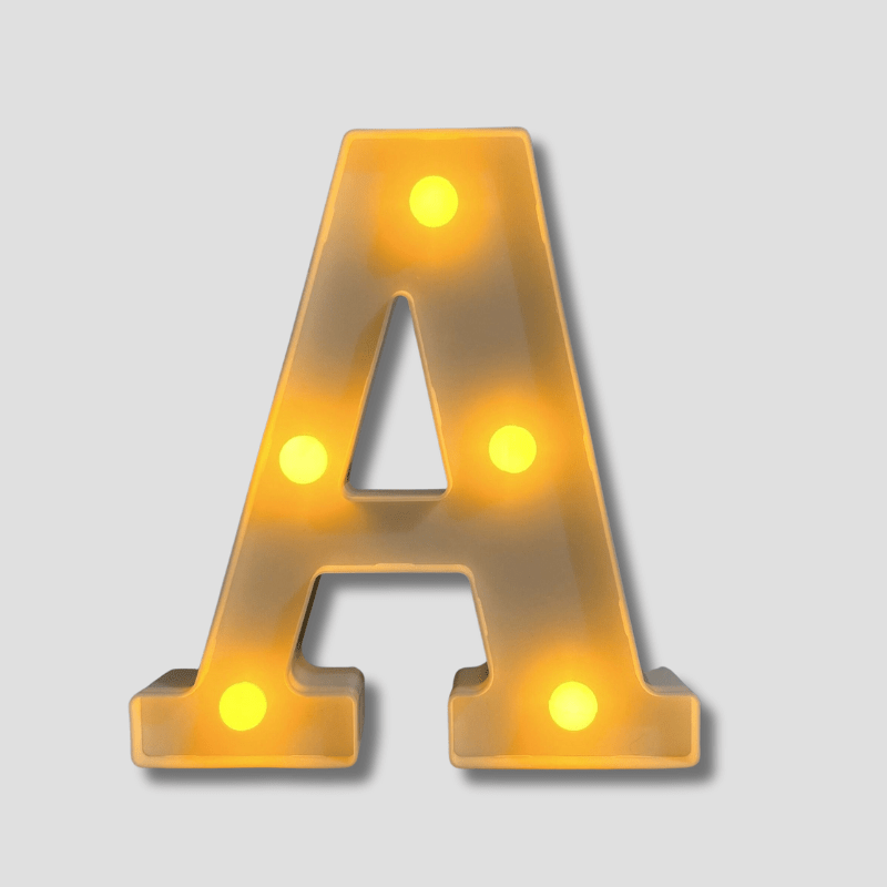 GlowText - Draadloze LED Letterlamp voor Unieke Stijl