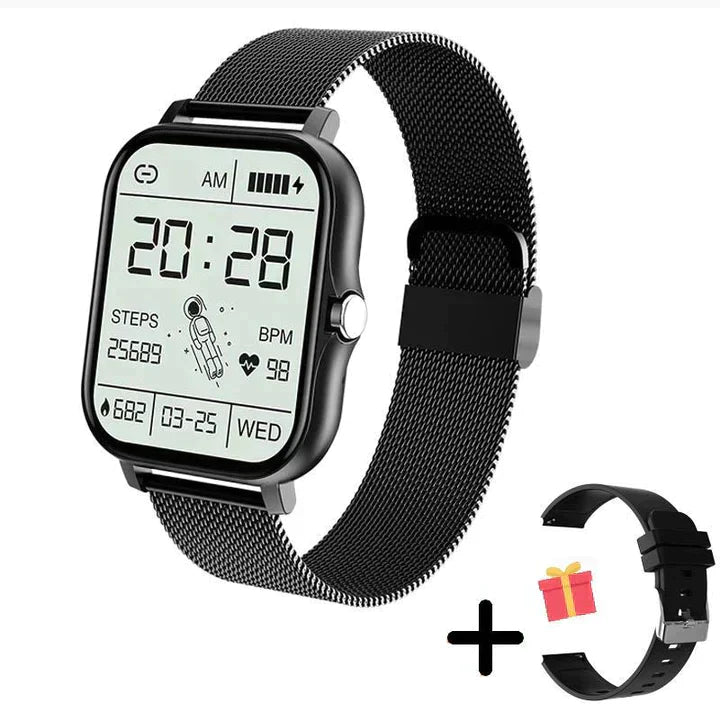 Smartwatch 1,83 inch – Fitnesshorloge met gezondheidsfuncties en Bluetooth-bellen