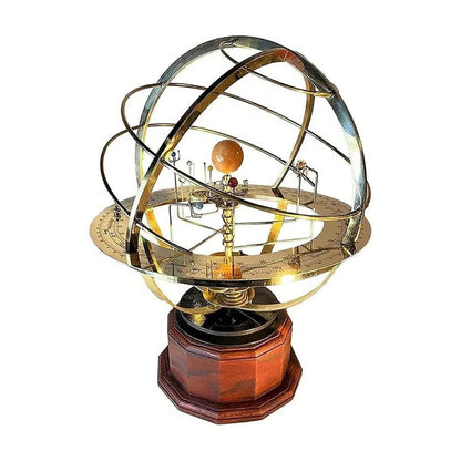 KosmosMaster Grand Orrery – Handgemaakt Zonnestelselmodel met 28 Manen en 9 Planeten