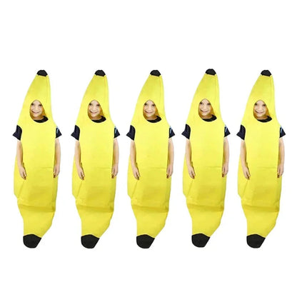 Geel Bananenkostuum voor Heren – Grappig Outfit voor Carnaval, Halloween & Themafeesten