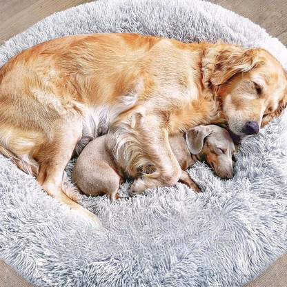 FluffyNest Comfort Hondenbed – Orthopedisch Pluche Ligkussen voor Honden