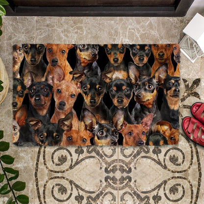 Groepje Miniature Pinschers Deurmat