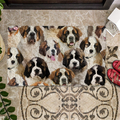 Groepje St. Bernards Deurmat