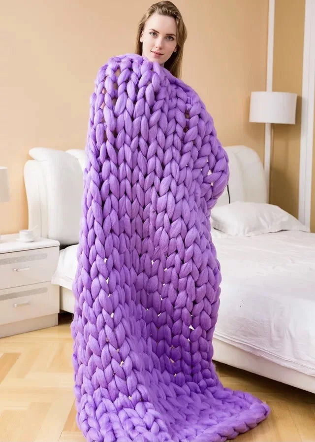 Grofgebreide Dekens – Gezellige Wolldeck voor Elke Kamer – Zacht & Warm – Perfect voor Bank en Bed