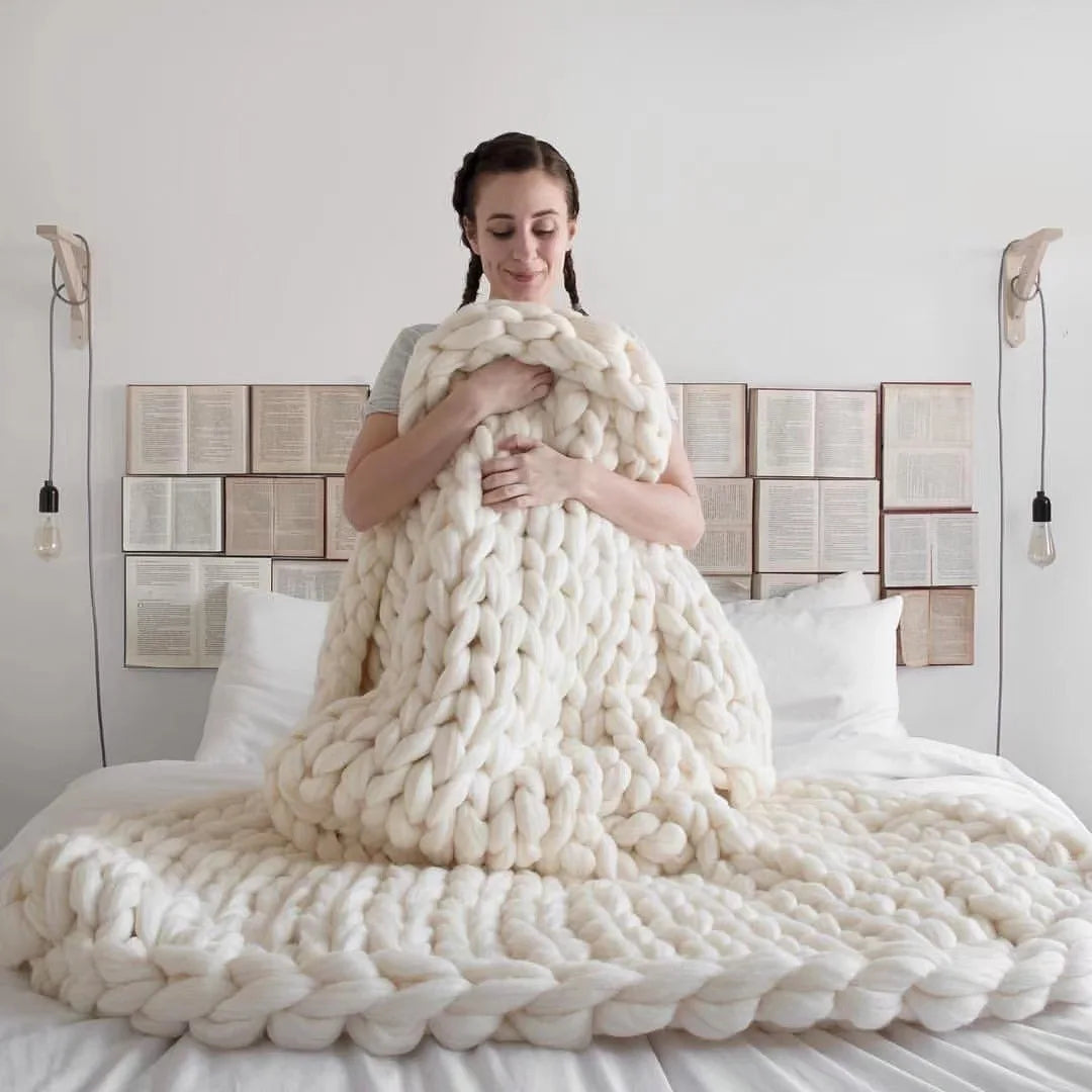 Grofgebreide Dekens – Gezellige Wolldeck voor Elke Kamer – Zacht & Warm – Perfect voor Bank en Bed