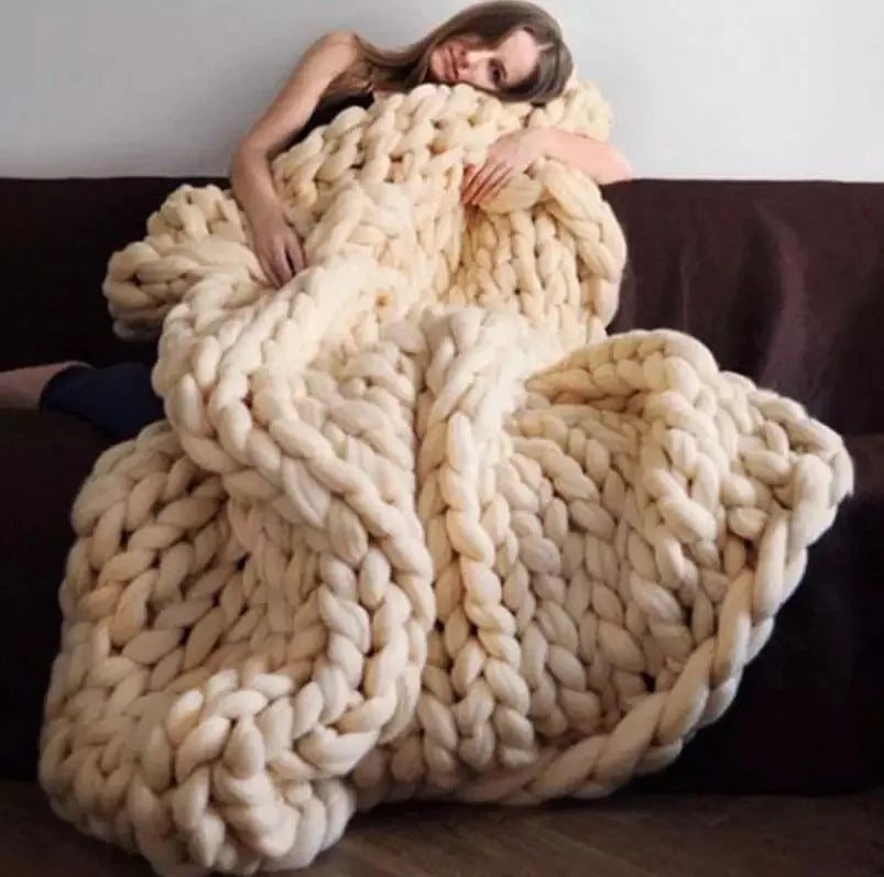 Grofgebreide Dekens – Gezellige Wolldeck voor Elke Kamer – Zacht & Warm – Perfect voor Bank en Bed