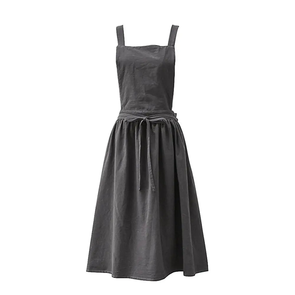 Stijlvol Katoen-Linnen Schort voor Creatieve Beroepen – Universele Maat