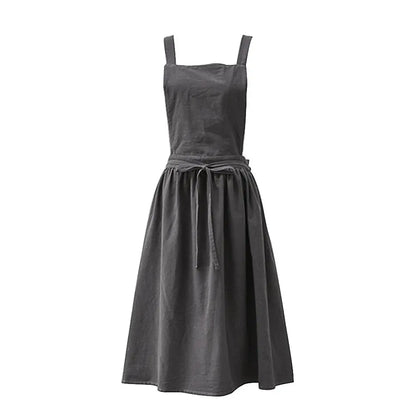 Stijlvol Katoen-Linnen Schort voor Creatieve Beroepen – Universele Maat