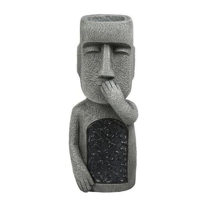 KunstTuin Sculptuur Bloempot met Solar LED – Decoratief & Functioneel