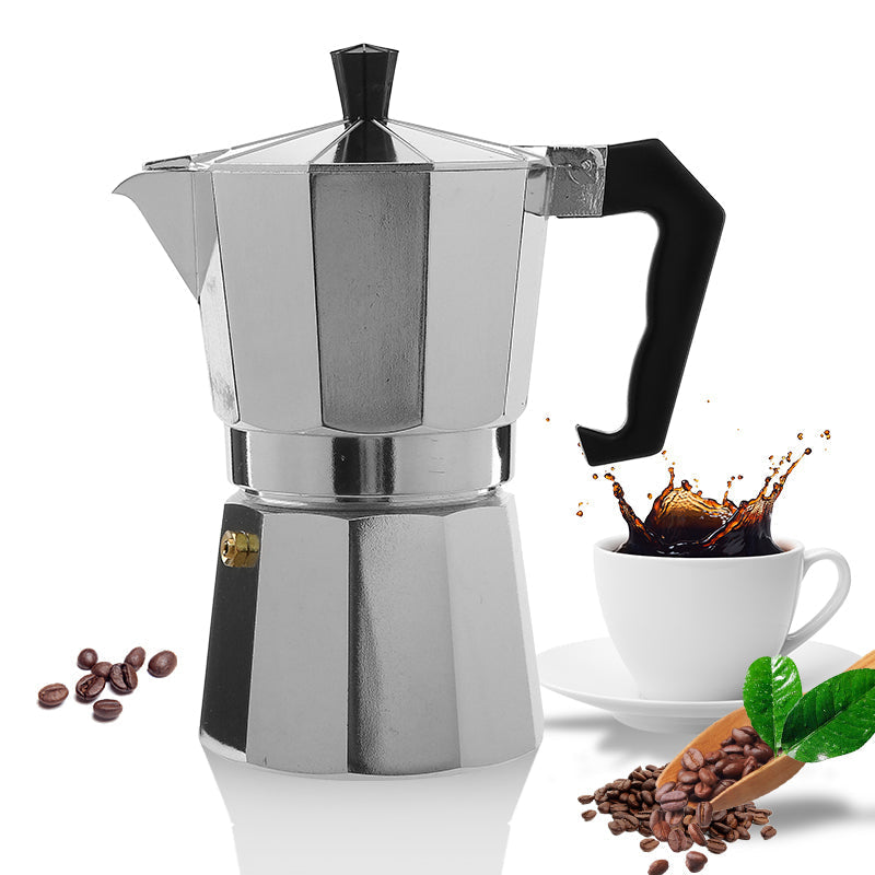 Klassieke Italiaanse Moka-pot voor fornuis - 12 kopjes espresso maker