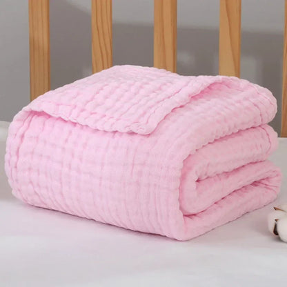 Zeslaags Gaaskatoen Babydeken 105x105cm - Inbakerdoek voor Pasgeborenen tot 3 Jaar