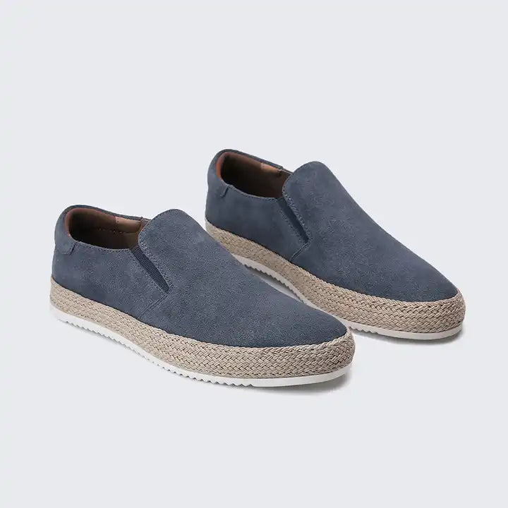 Varedo herenschoenen van suède – Luxe instappers met leren binnenzool