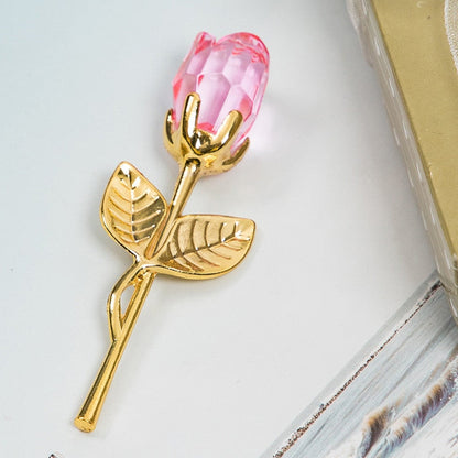 Luxe Kristallen Roos in Gift Box – Valentijnscadeau voor Haar