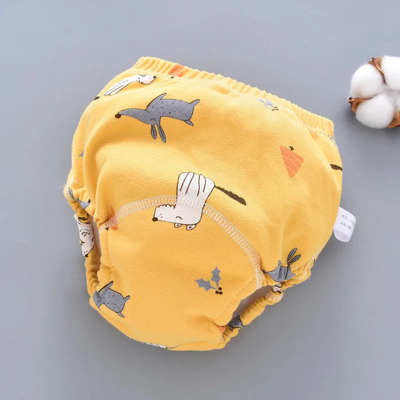 Herbruikbare Trainingsbroekjes voor Baby’s – Comfortabele Katoenen Luiers met 6-laagse Bescherming – Potty Training