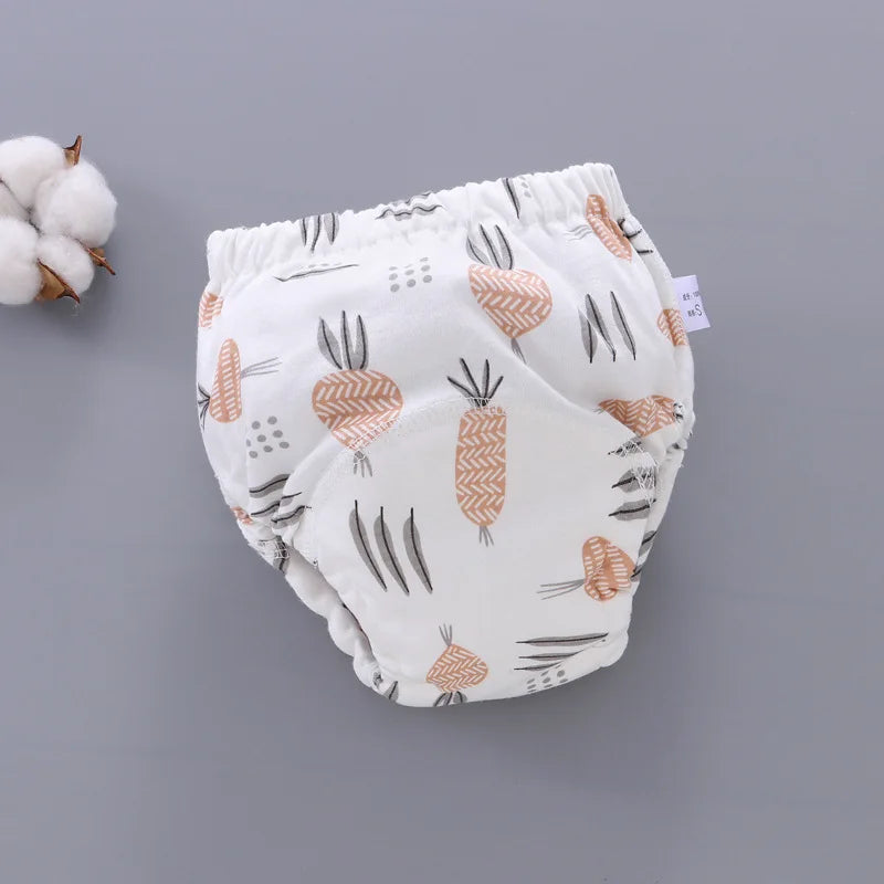 Herbruikbare Trainingsbroekjes voor Baby’s – Comfortabele Katoenen Luiers met 6-laagse Bescherming – Potty Training