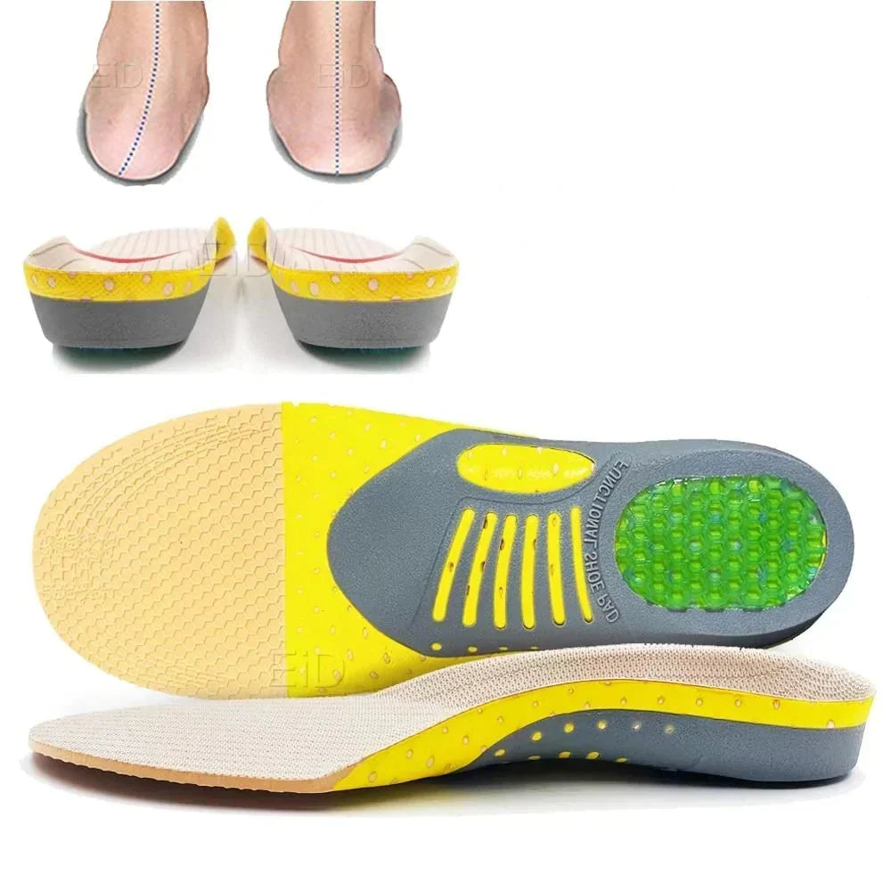 Gel EVA Hardloop Inlegzolen met Voetboogsteun - Demping & Hielkom - Maat 35-45