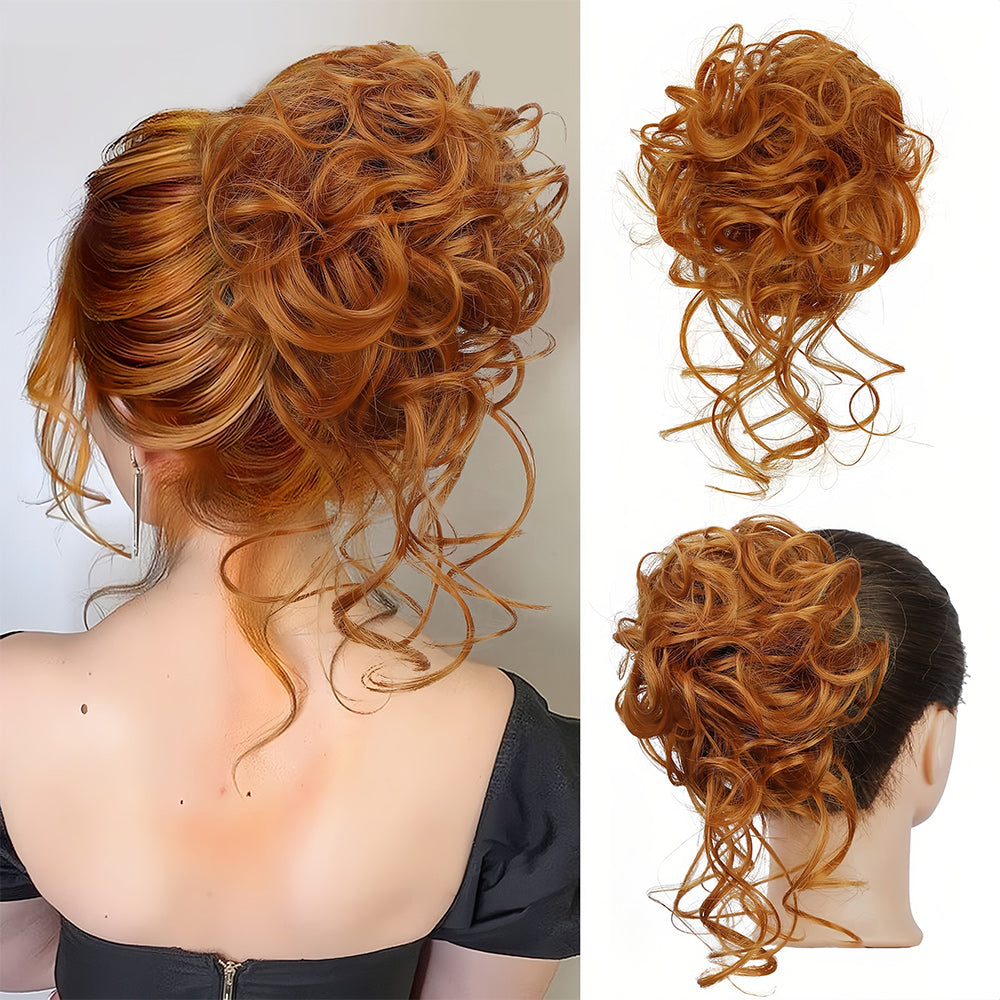 Krullend Haar Volumebun - Elegante Haarstijl Accessoire