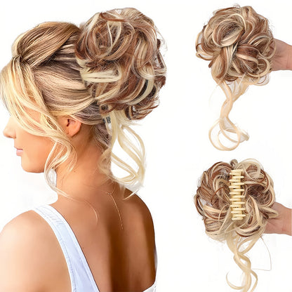 Krullend Haar Volumebun - Elegante Haarstijl Accessoire