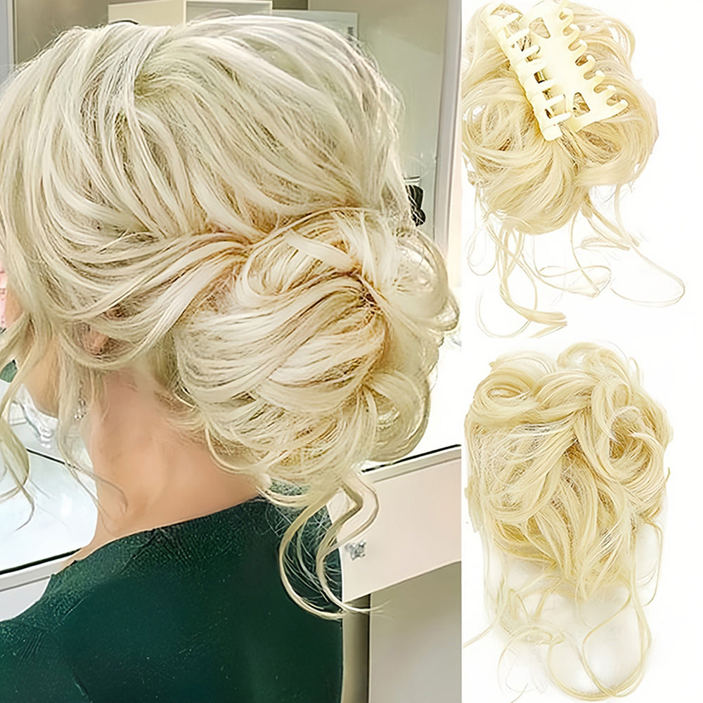 Krullend Haar Volumebun - Elegante Haarstijl Accessoire