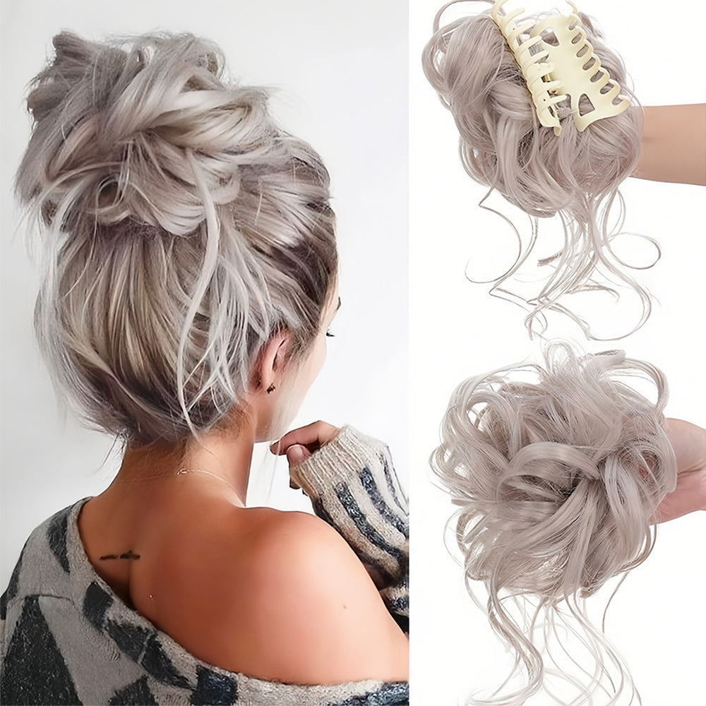 Krullend Haar Volumebun - Elegante Haarstijl Accessoire