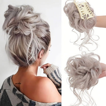 Krullend Haar Volumebun - Elegante Haarstijl Accessoire