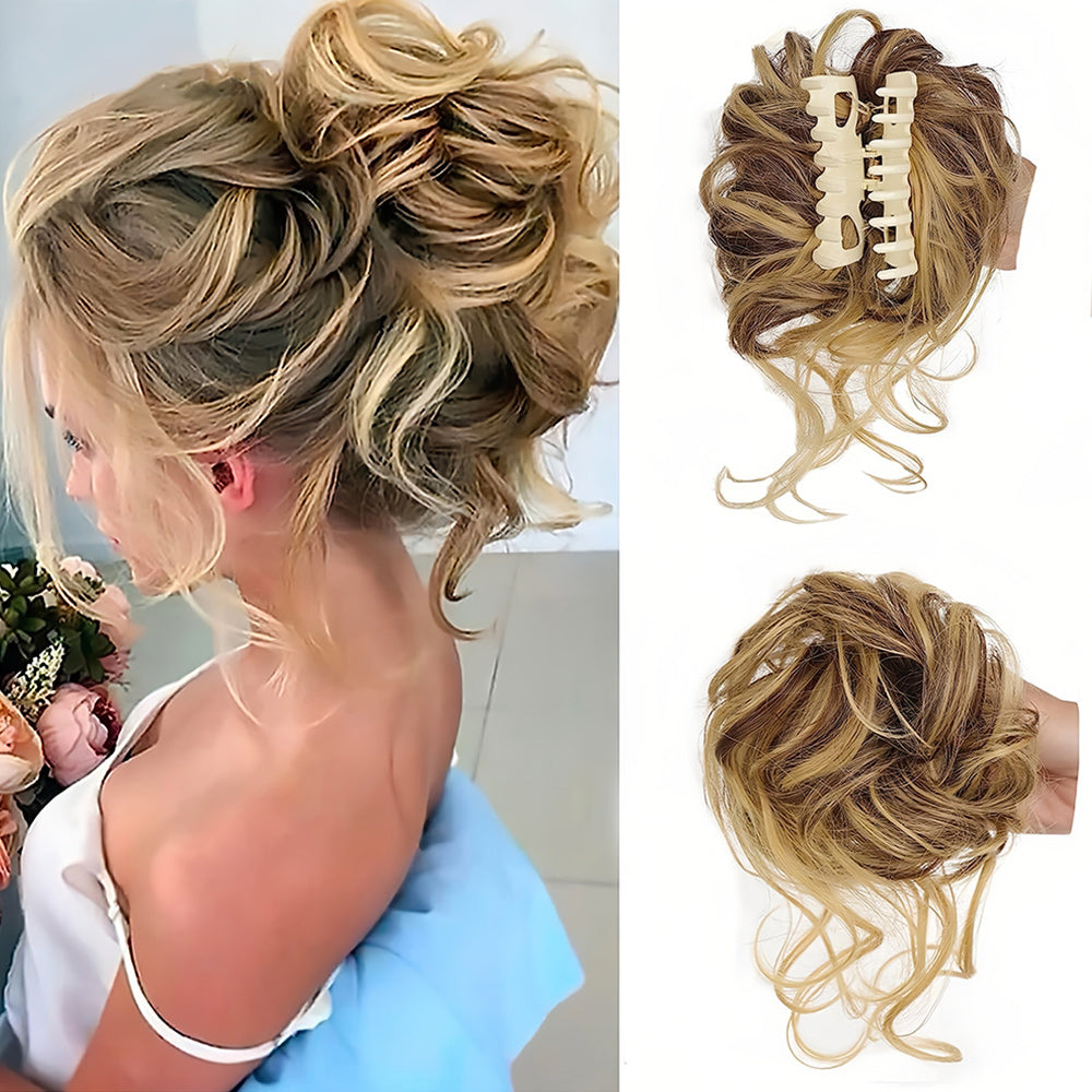 Krullend Haar Volumebun - Elegante Haarstijl Accessoire