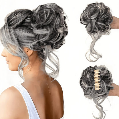 Krullend Haar Volumebun - Elegante Haarstijl Accessoire