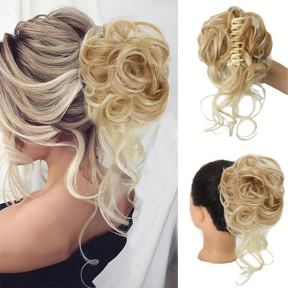 Krullend Haar Volumebun - Elegante Haarstijl Accessoire