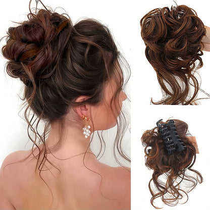 Krullend Haar Volumebun - Elegante Haarstijl Accessoire