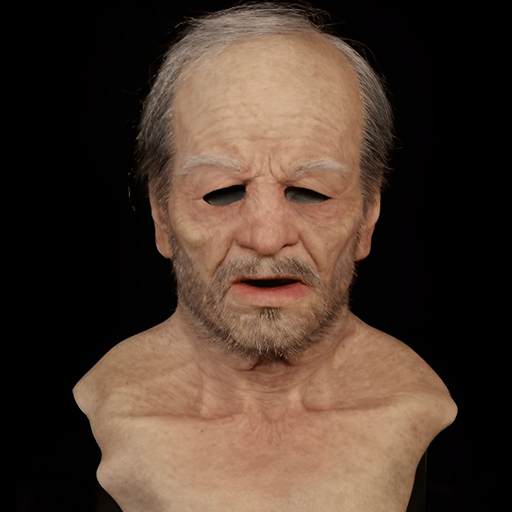 Realistisch Oud Man Masker – Halloween en Cosplay Latex Masker met Beweegbare Mond