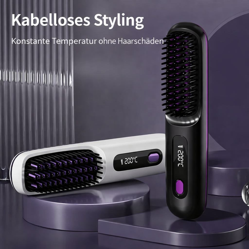 Silkara Draadloze Haarstyler met Keramische Ionentechnologie