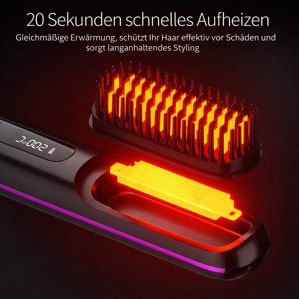 Silkara Draadloze Haarstyler met Keramische Ionentechnologie