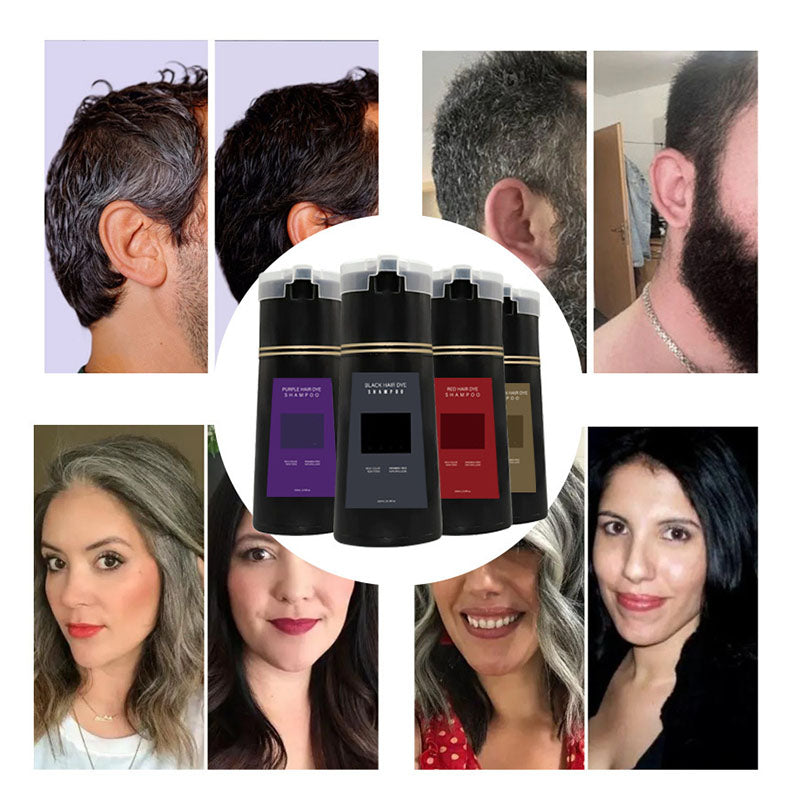 Haarverf Shampoo - Directe Dekking voor Grijs Haar & Haarverzorging