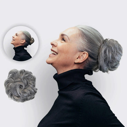 Volumehaar Scrunchie met Dutt-Effect – Volumineuze Look & Natuurlijk Finish