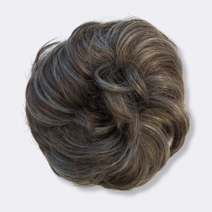 Volumehaar Scrunchie met Dutt-Effect – Volumineuze Look & Natuurlijk Finish