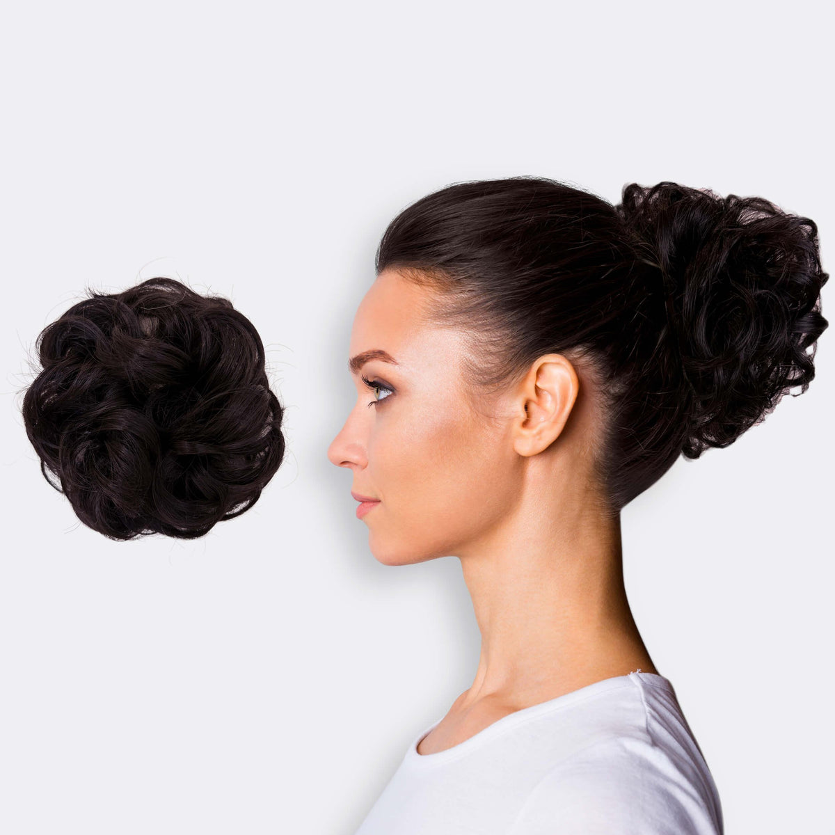 Volumehaar Scrunchie met Dutt-Effect – Volumineuze Look & Natuurlijk Finish