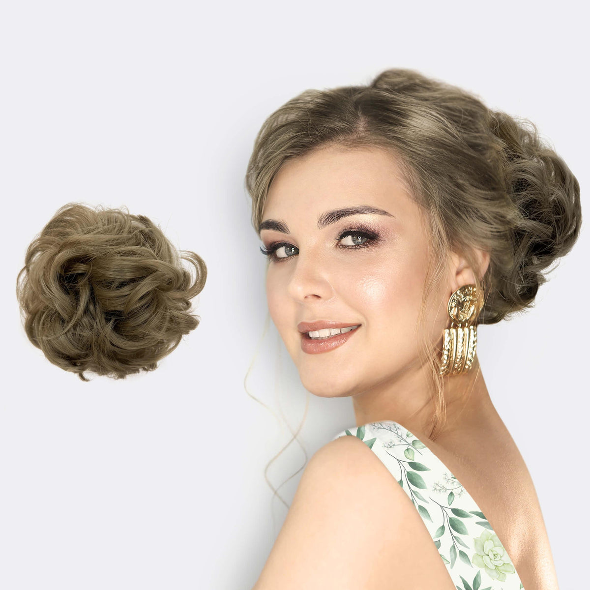 Volumehaar Scrunchie met Dutt-Effect – Volumineuze Look & Natuurlijk Finish
