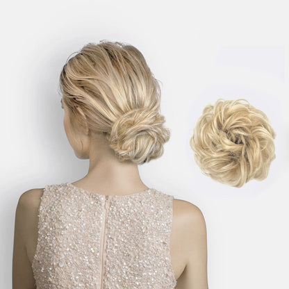 Volumehaar Scrunchie met Dutt-Effect – Volumineuze Look & Natuurlijk Finish