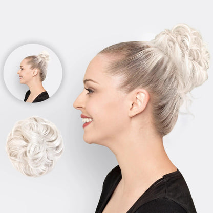 Volumehaar Scrunchie met Dutt-Effect – Volumineuze Look & Natuurlijk Finish