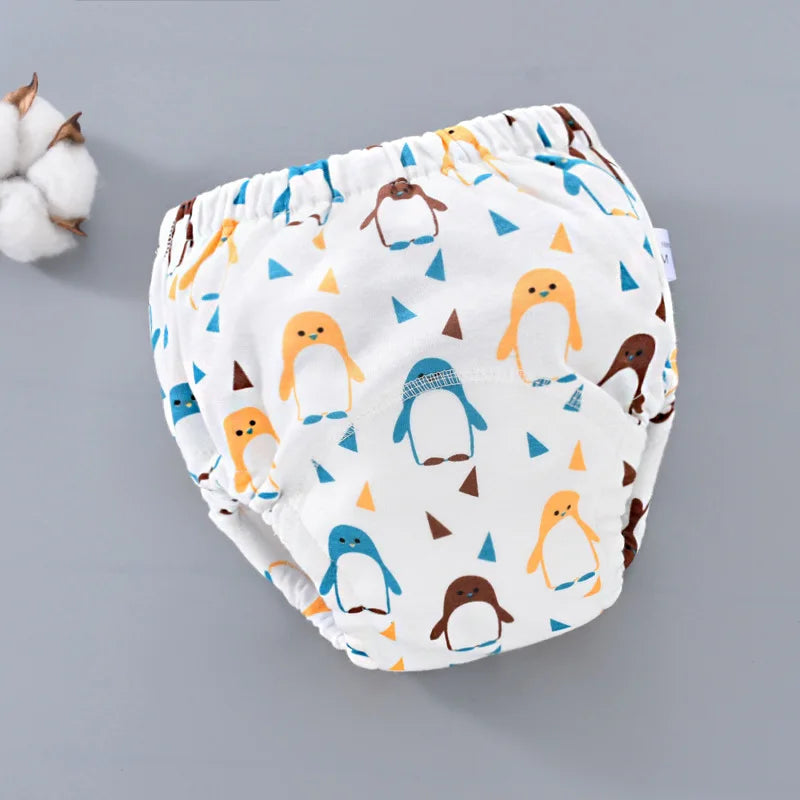 Herbruikbare Trainingsbroekjes voor Baby’s – Comfortabele Katoenen Luiers met 6-laagse Bescherming – Potty Training