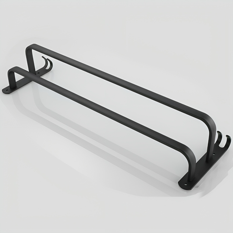 Handdoekhouder voor badkamer met haken 60/40 cm