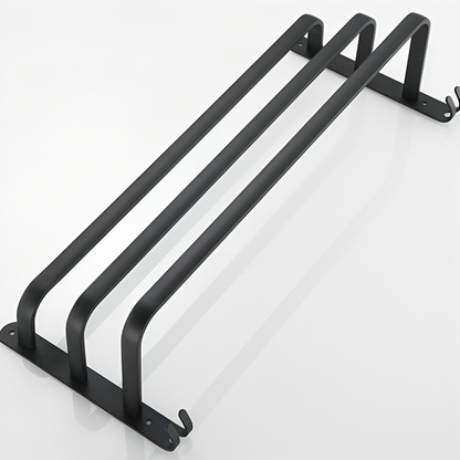 Handdoekhouder voor badkamer met haken 60/40 cm